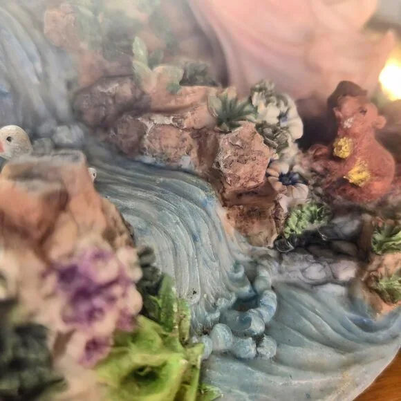 Musical Animated Angels and Cherubs Sculpture Fairy Garden Music Box - Picture 10 of 16